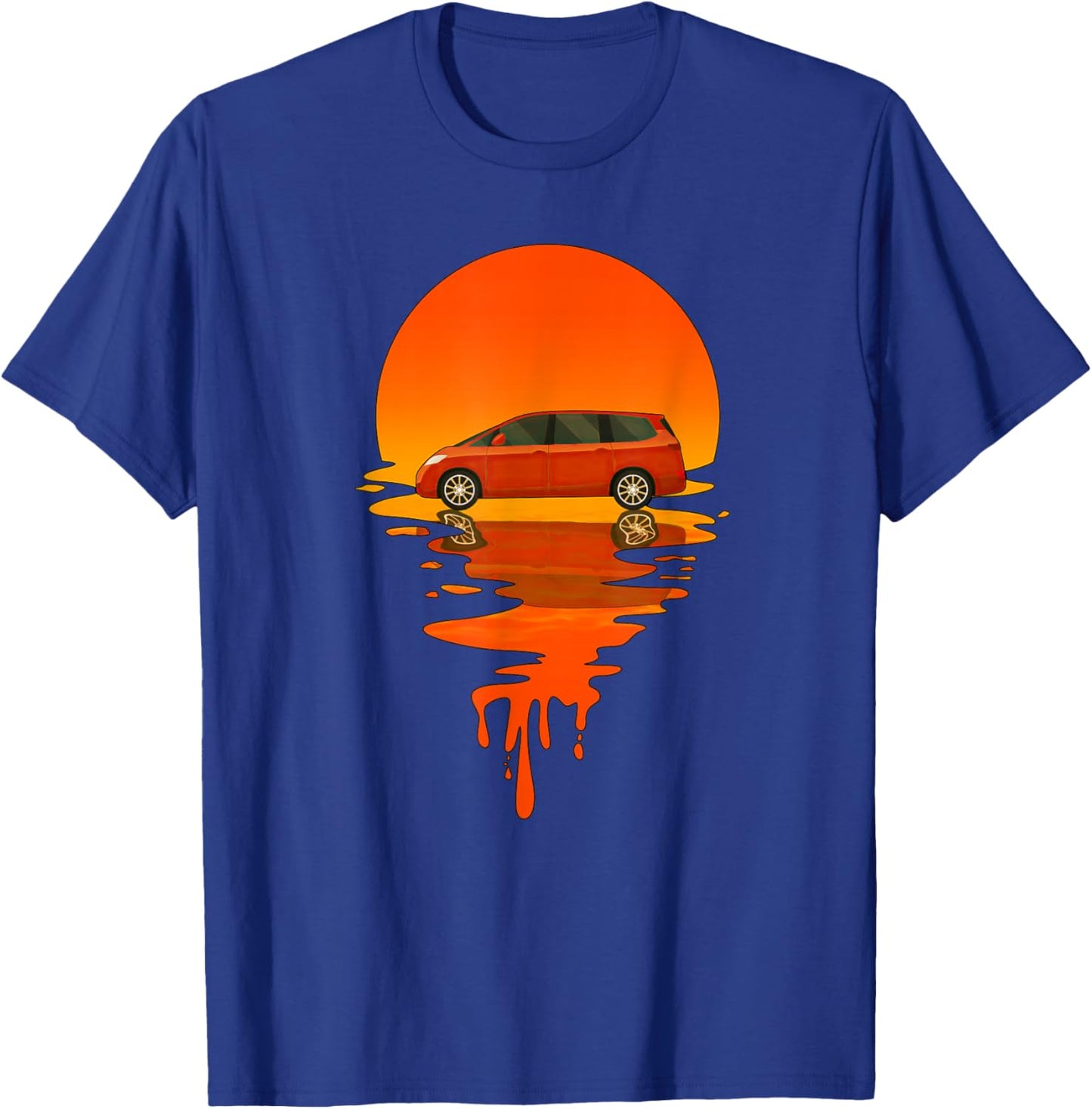 Vintage Retro Style Minivan T-Shirt - T-Shirt | Royal