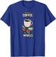 Fueled By Coffee And Crime Novels Book Lover Reader T-Shirt - T-Shirt | Royal
