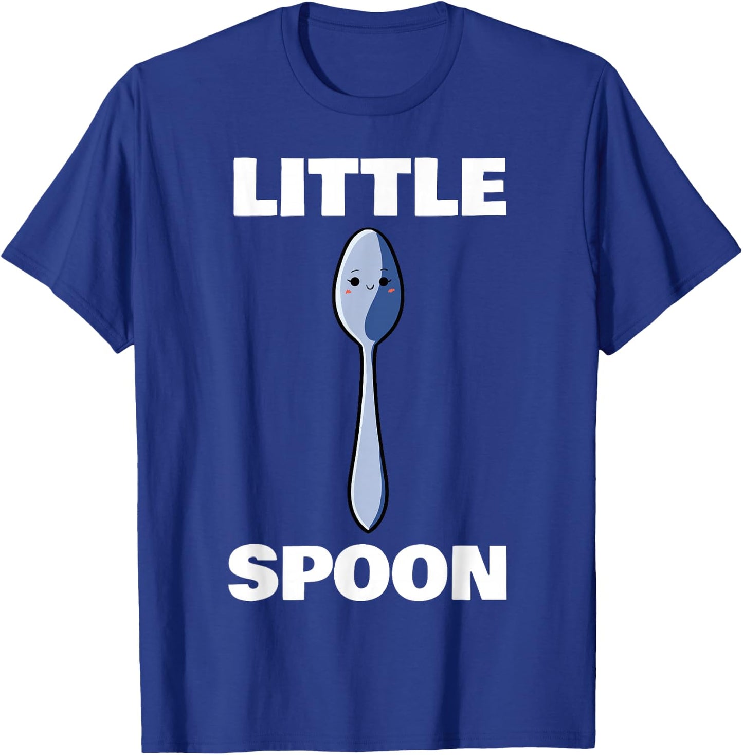 Big Spoon Little Spoon Matching Family Wedding Anniversary T-Shirt - T-Shirt | Royal