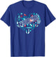 Nursing Heart Healthcare Med Staff Nursery Hospital Nurse T-Shirt - T-Shirt | Royal