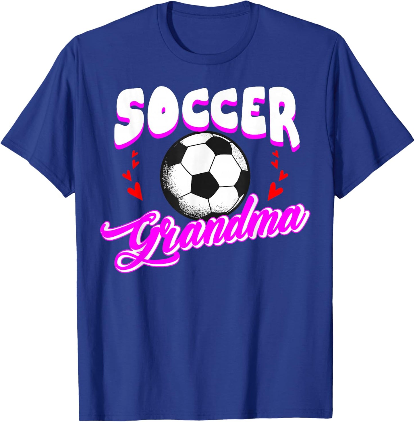 Cute Soccer Grandma Sports Player Goalie Matching Team T-Shirt - T-Shirt | Royal