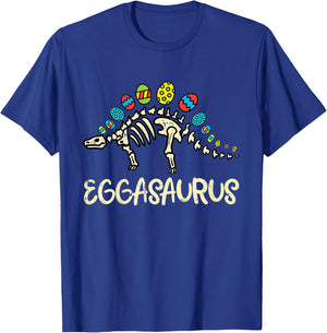 Kids Eggasaurus Easter Stegosaurus Dinosaur Boys Kids Toddler T-Shirt - T-Shirt | Royal