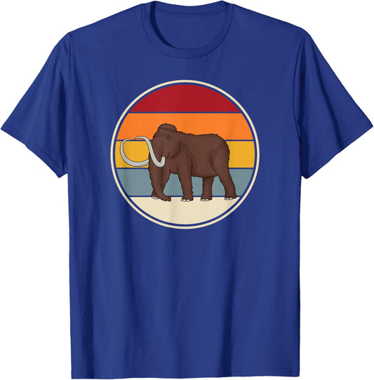 Mammoth Big Ice Woolly Elephant Museum Mammuthus Mastodon T-Shirt - T-Shirt | Royal