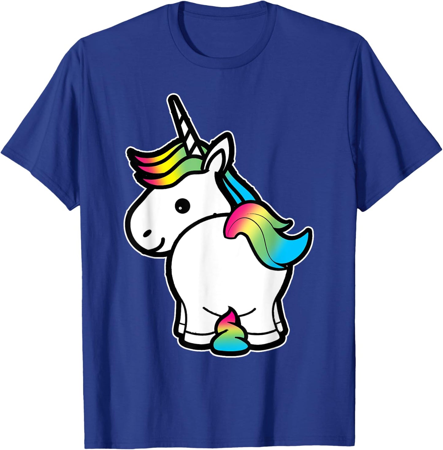 I Poop Magic Cute Unicorn Rainbow Kids Adult Shirt T-Shirt - T-Shirt | Royal
