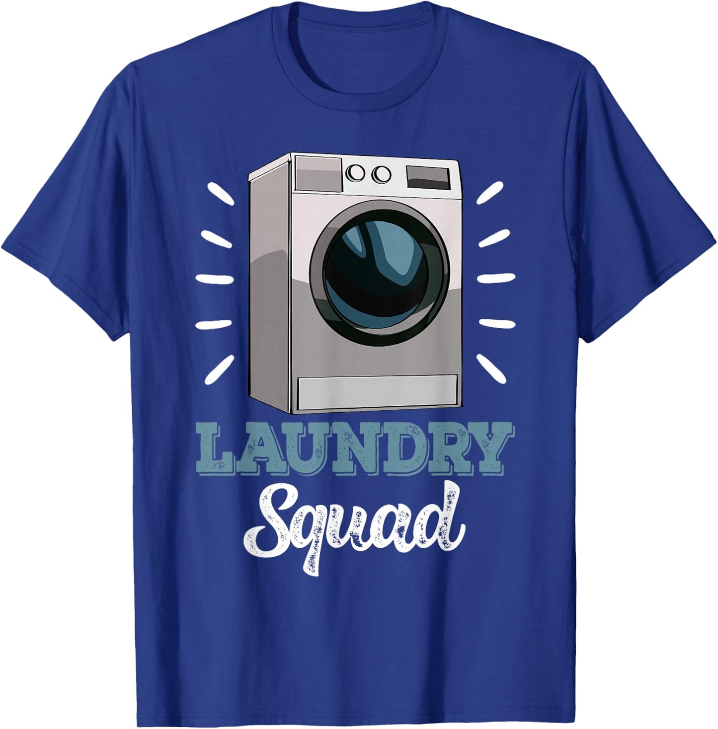 Laundry Squad Mechanic Funny Women Washing Machine T-Shirt - T-Shirt | Royal