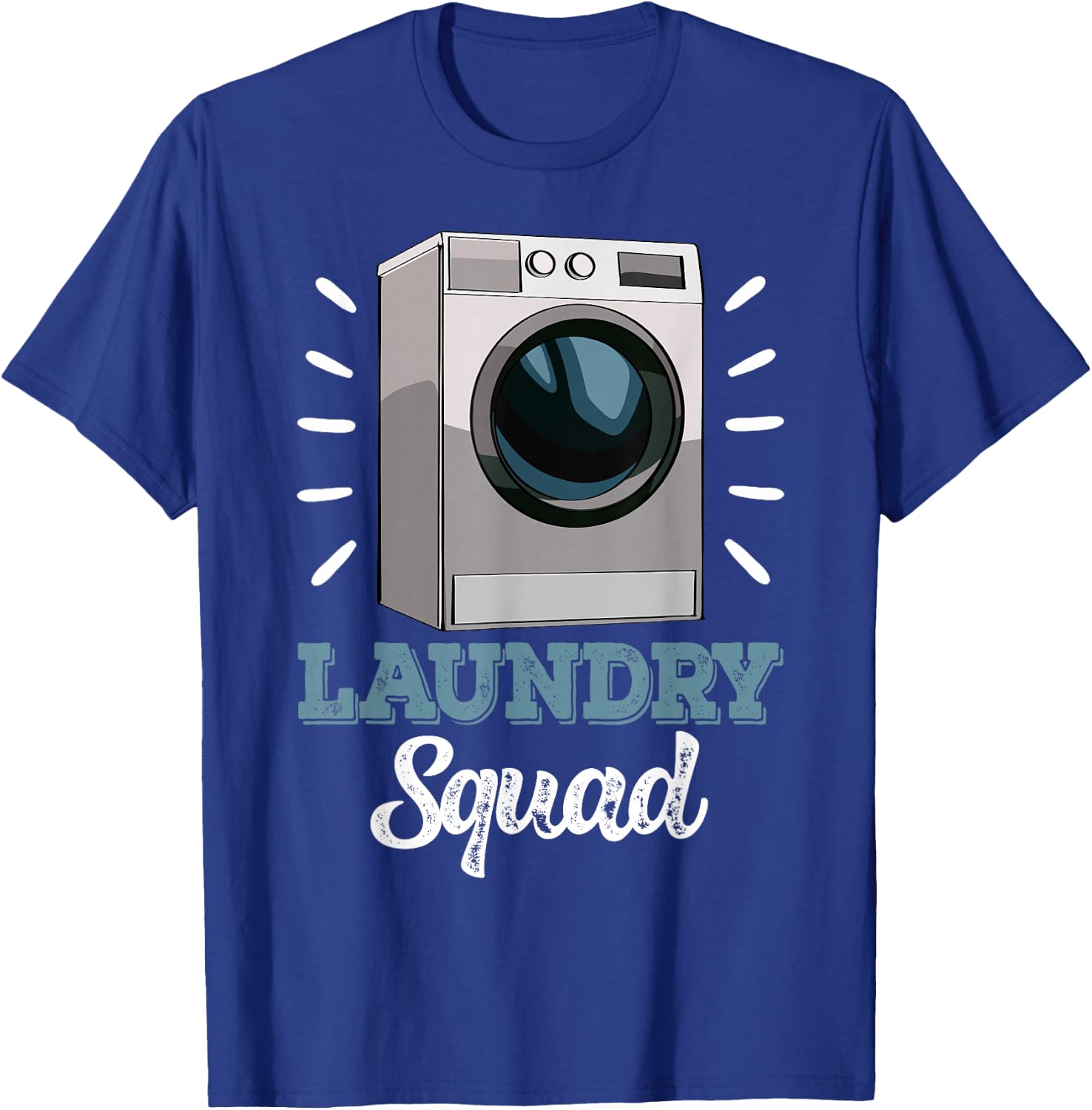 Laundry Squad Mechanic Funny Women Washing Machine T-Shirt - T-Shirt | Royal