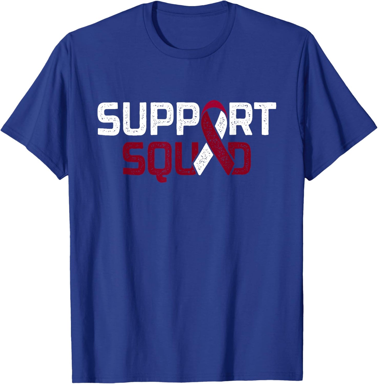 Support Squad - Throat Oral Head & Neck Cancer Awareness T-Shirt - T-Shirt | Royal
