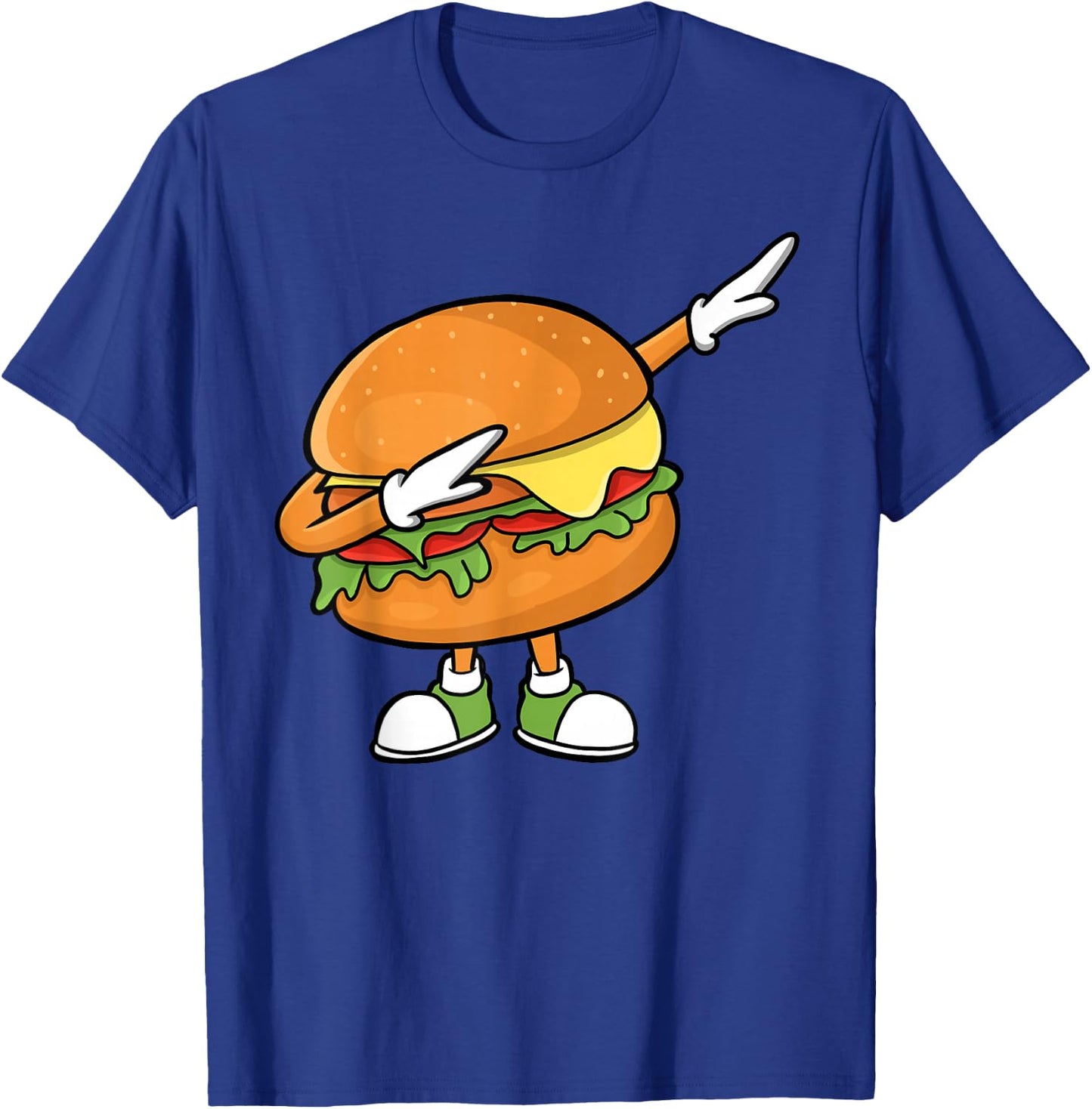 Funny Hamburger Art Men Women Cheeseburger Burger Meat Eater T-Shirt - T-Shirt | Royal