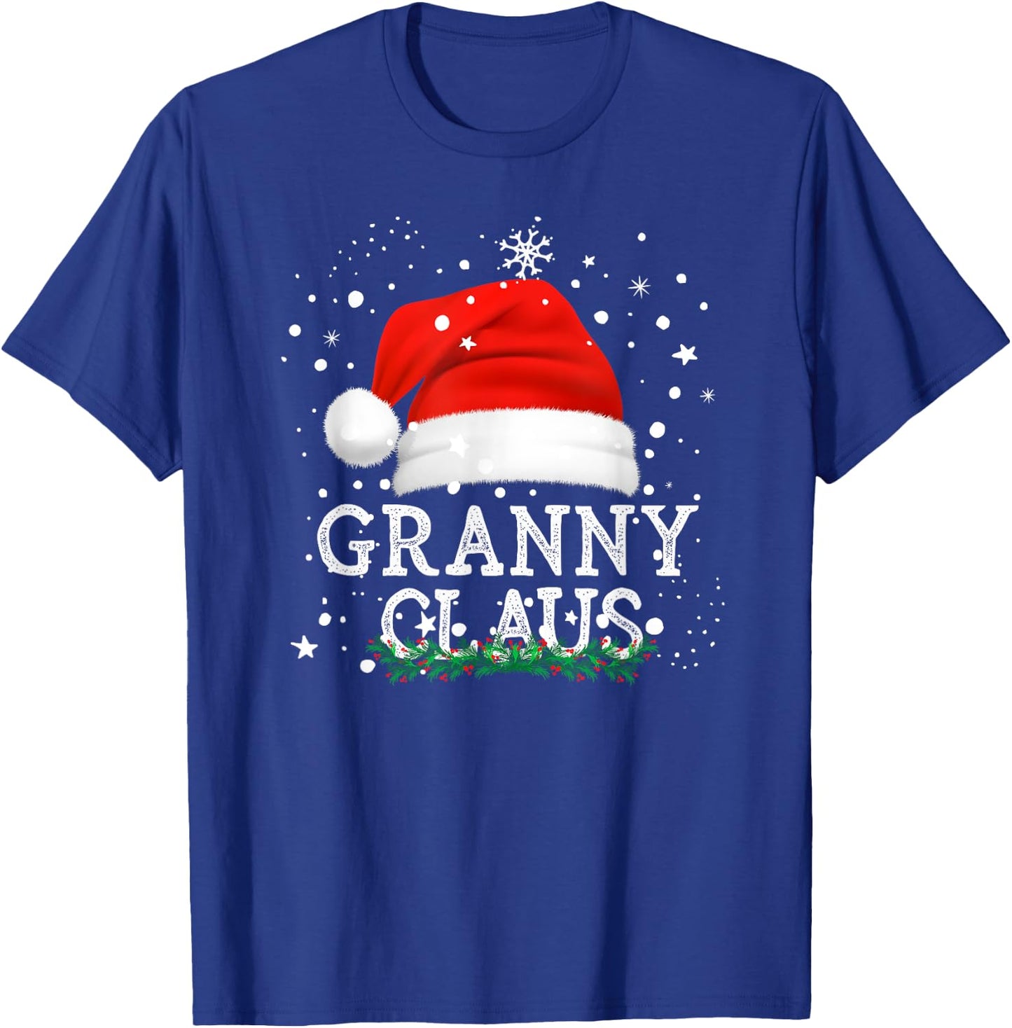 Granny Santa Claus Funny Family Christmas Pj for Grandma T-Shirt - T-Shirt | Royal