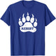 Resist Distressed Bear Paw Protect National Parks T-Shirt - T-Shirt | Royal