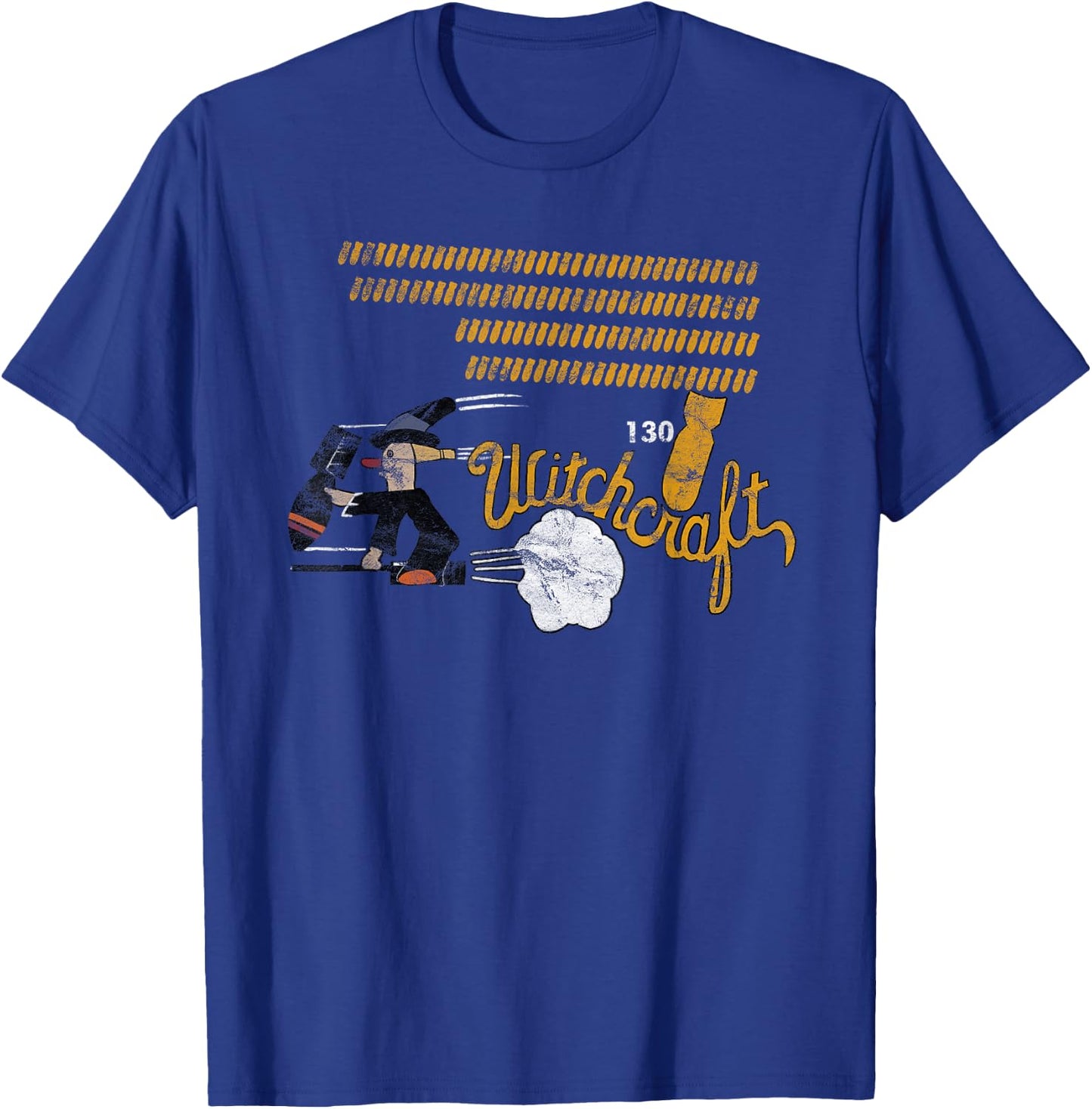 B-24 Liberator "Witchcraft" WW2 Bomber Vintage Nose Art T-Shirt - T-Shirt | Royal