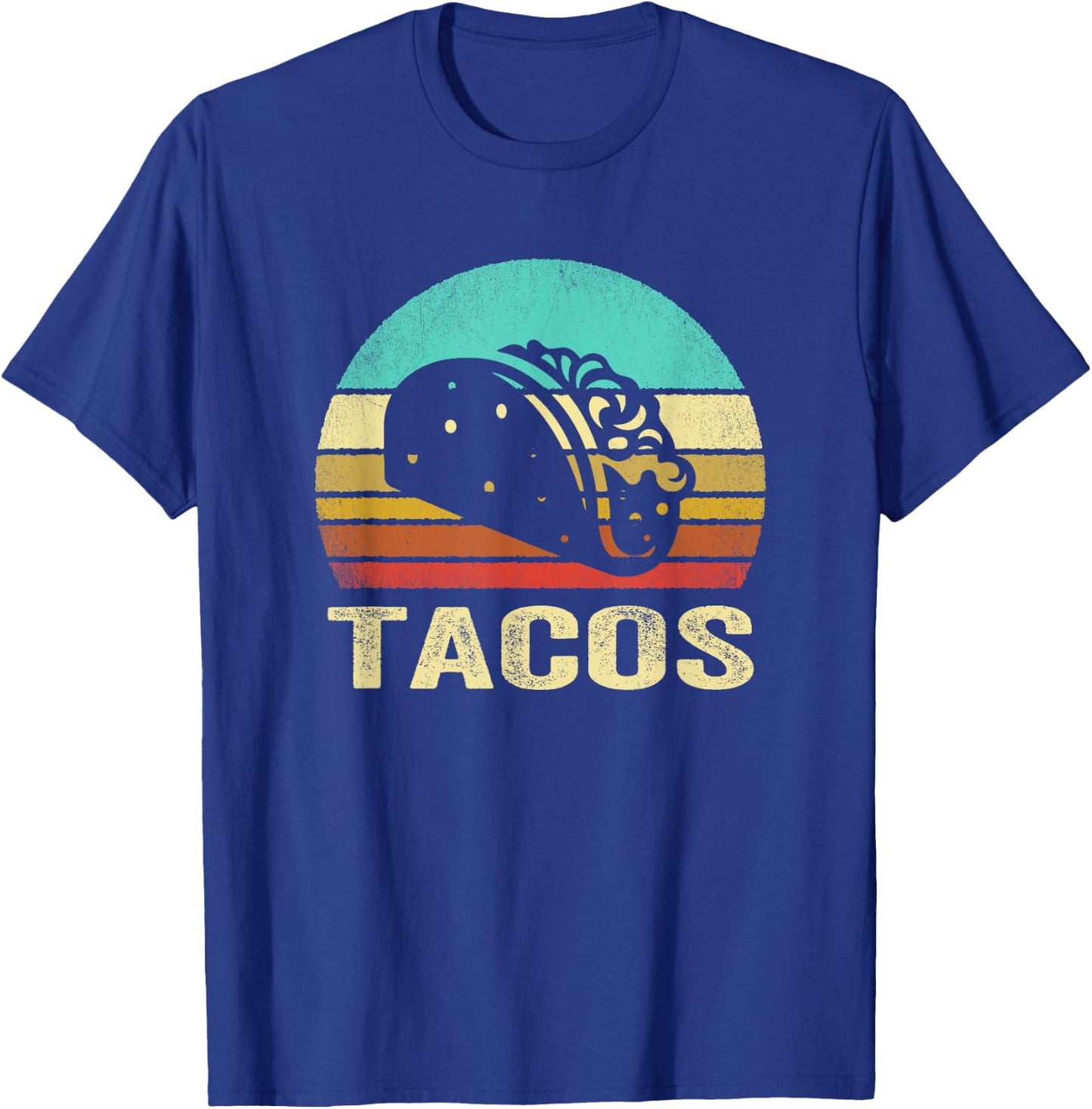 Vintage Tacos Shirt Sunset T-Shirt - T-Shirt | Royal