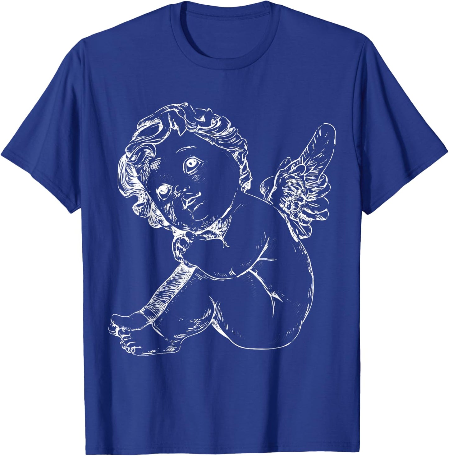 Cherub - Cute Baby Angel Christian - Church, Cupid Daydream T-Shirt - T-Shirt | Royal