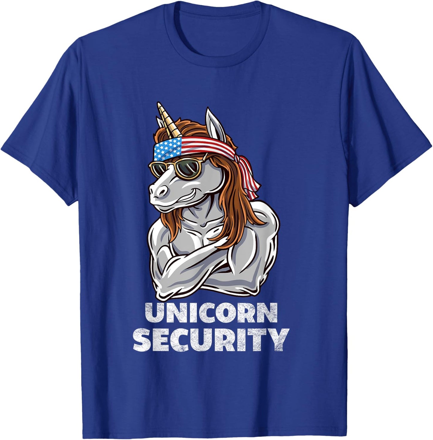 Unicorn Security Halloween Kids or Adult Costume T-Shirt - T-Shirt | Royal