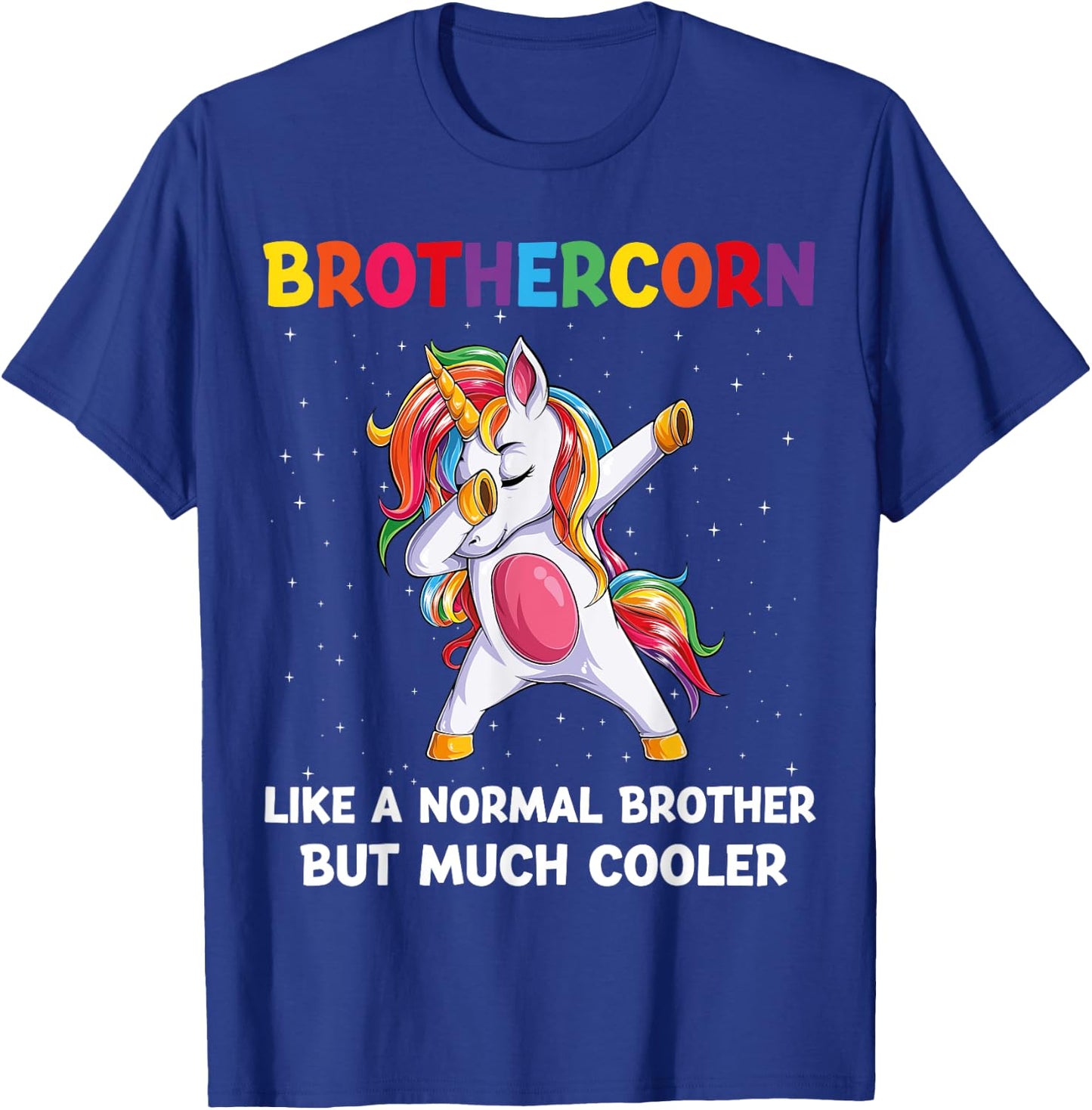 BrotherCorn Brother Unicorn Birthday Family Matching Bday T-Shirt - T-Shirt | Royal