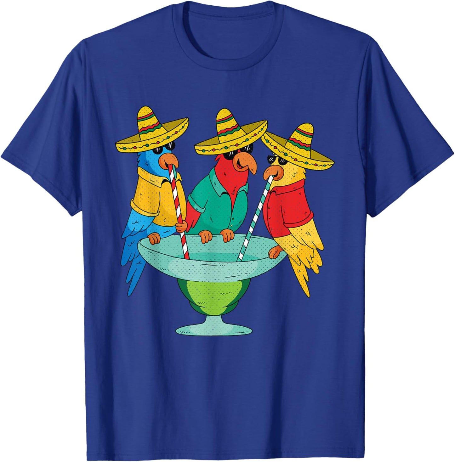 Parrot Cinco De Mayo Funny Drinking Tequila Mexican Fiesta T-Shirt - T-Shirt | Royal