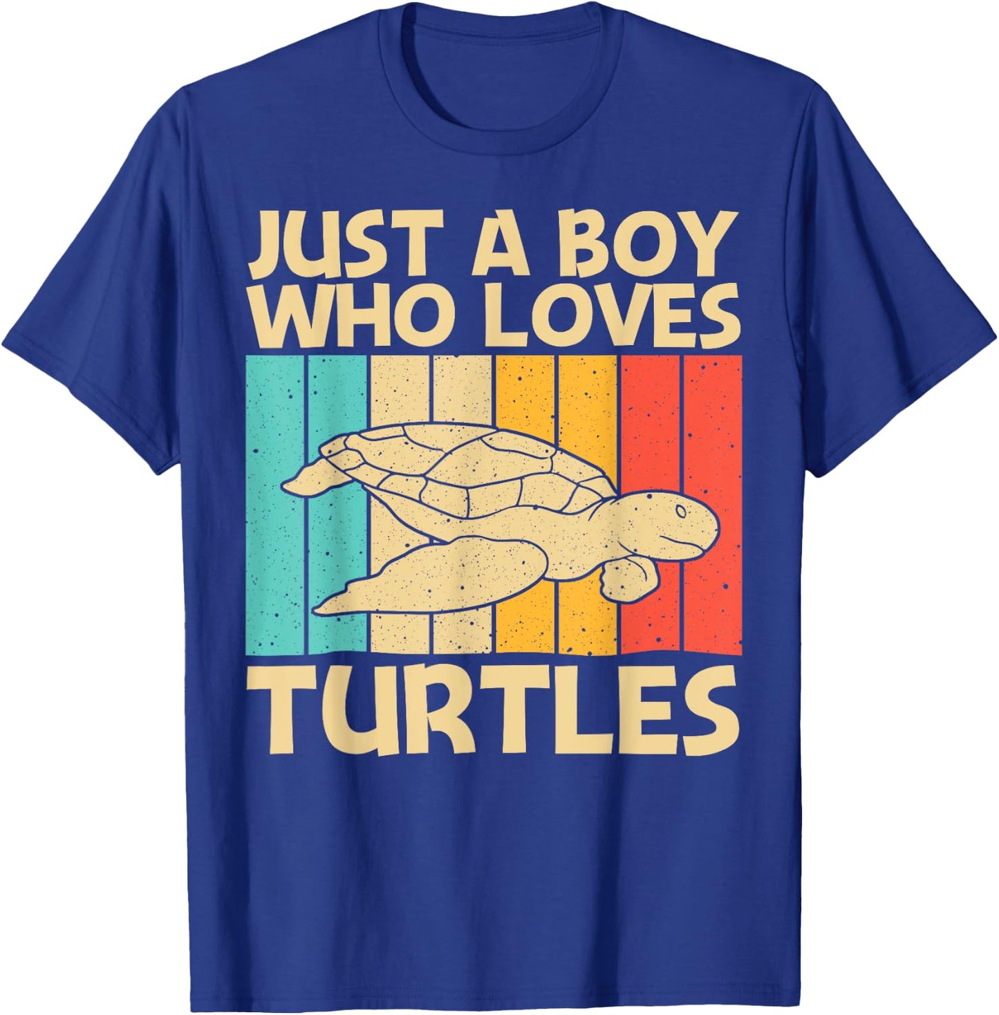 Cool Turtle Design For Boys Kids Sea Turtle Aquatic Animal T-Shirt - T-Shirt | Royal