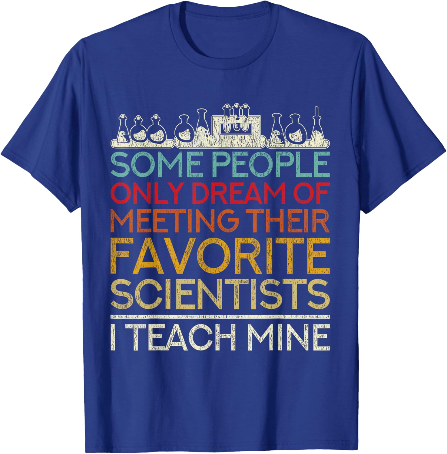 Science Teacher Biologist Scientist Men Women Gift Biology T-Shirt - T-Shirt | Royal