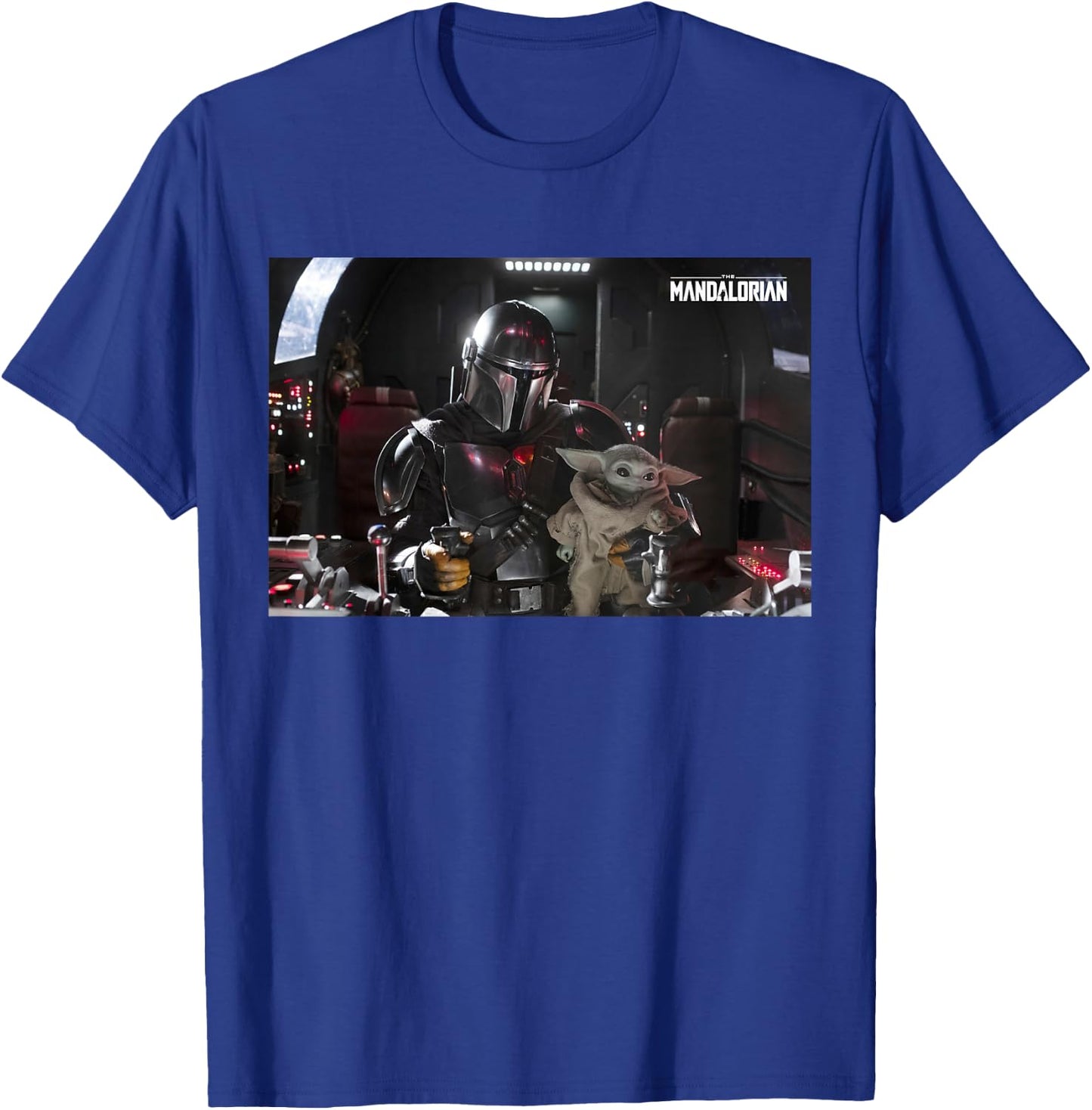 Star Wars The Mandalorian and Grogu Pilot and Co-Pilot T-Shirt - T-Shirt | Royal