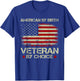 American By birth Veteran By Choice American Flag Men T-Shirt - T-Shirt | Royal
