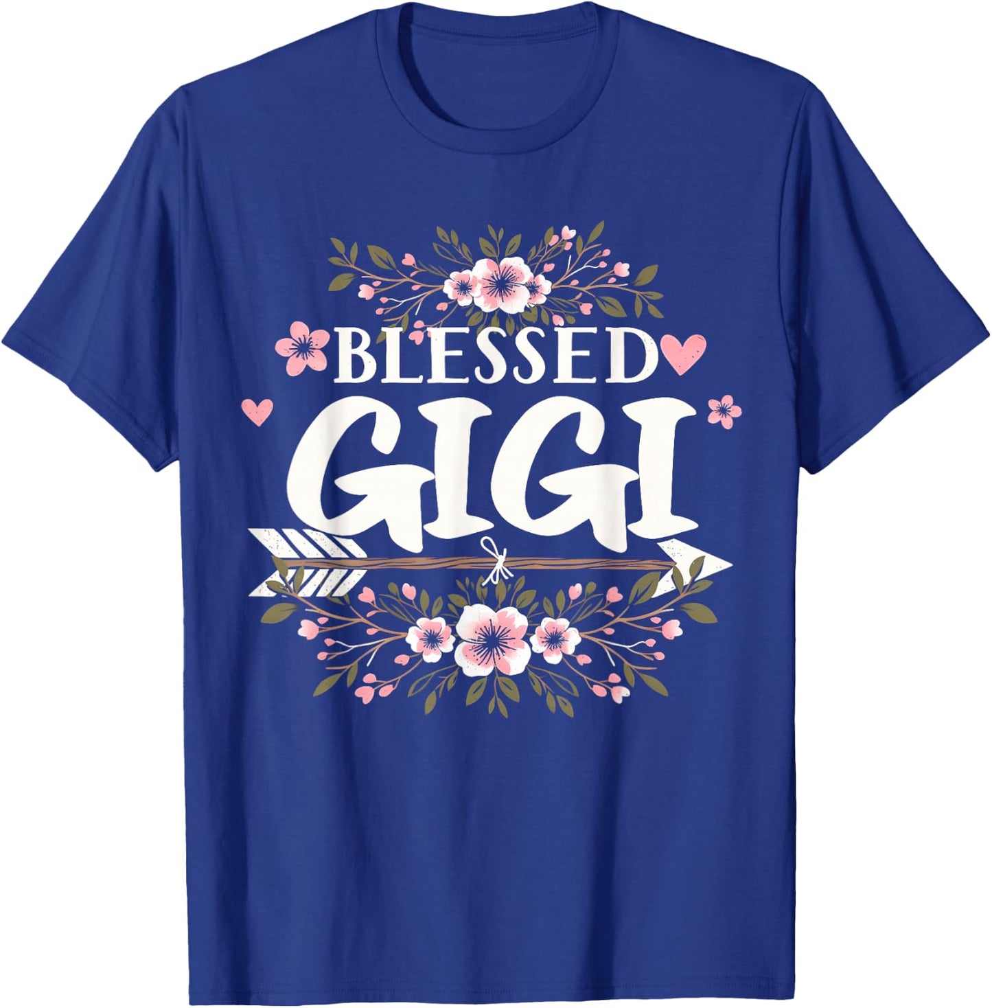 Blessed Gigi Grandma Life Flower Mothers Day 2026 Women T-Shirt - T-Shirt | Royal