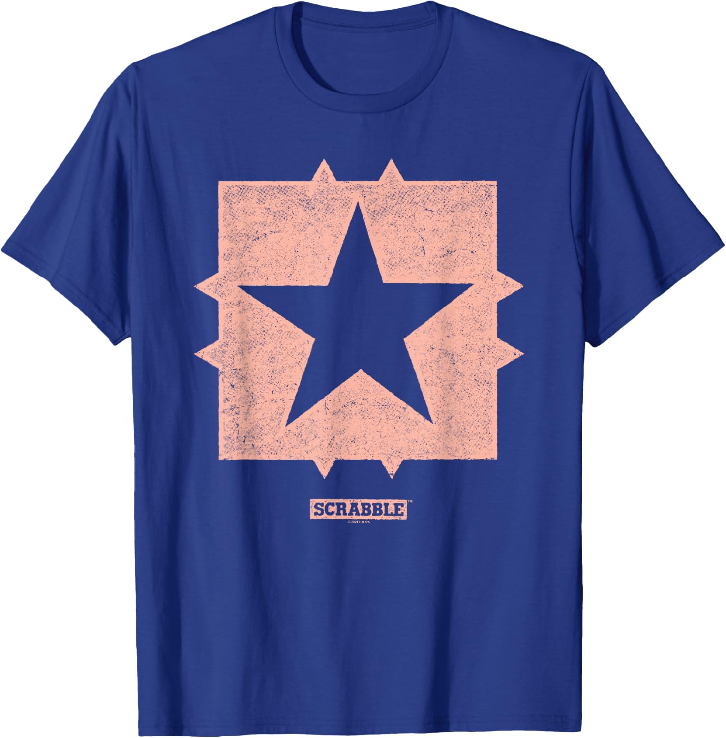 Scrabble Middle Square Free Space T-Shirt - T-Shirt | Royal
