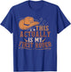 This Actually Is My First Rodeo Cowgirl Bronco Bucking T-Shirt - T-Shirt | Royal
