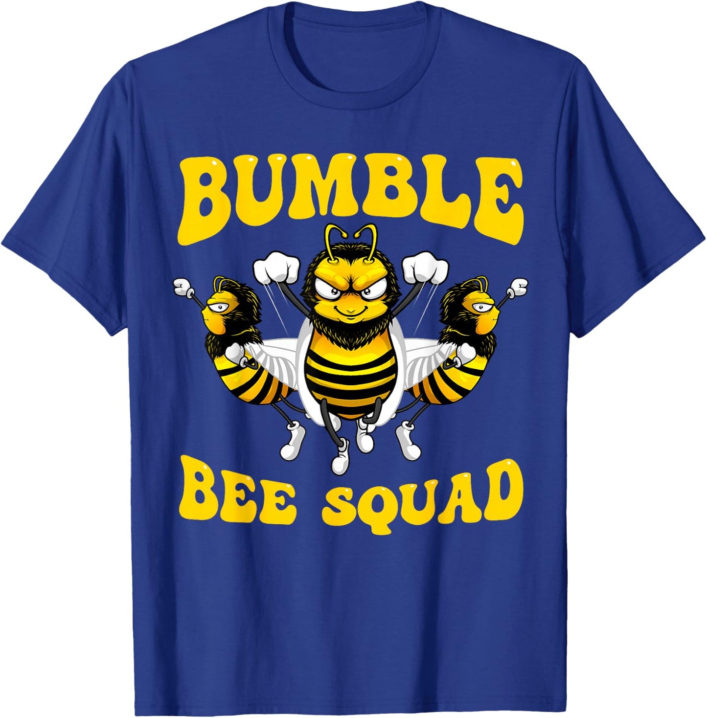 Funny Bumble Bee Design For Kids Men Women Bee Squad Buddies T-Shirt - T-Shirt | Royal