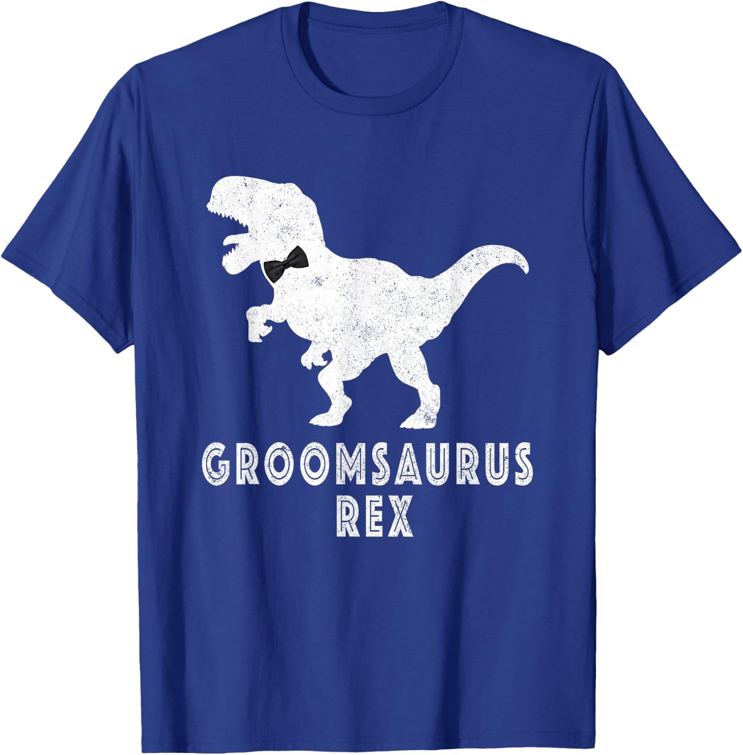 Bride Dinosaur Rex Groomsaurus Groom Engagement T-Shirt - T-Shirt | Royal