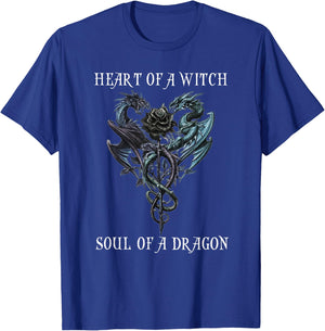 Heart Of A Witch Soul Of A Dragon T-Shirt - T-Shirt | Royal