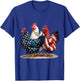 4th of July Patriotic Rooster Red White Blue Chicken Kids T-Shirt - T-Shirt | Royal