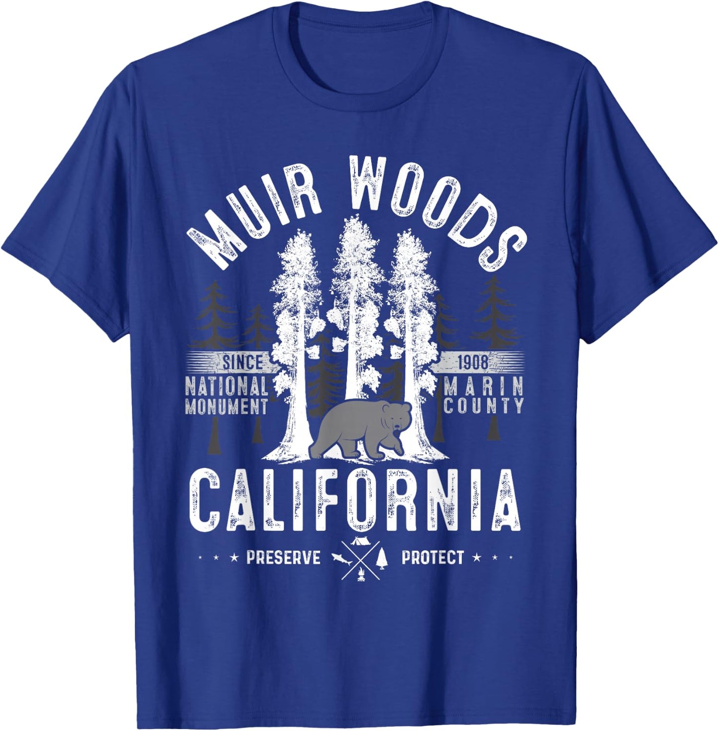 Muir Woods National Monument National Park Apparel T-Shirt - T-Shirt | Royal