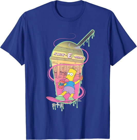 The Simpsons Bart Simpsons Kwik-E-Mart Squishee Small T-Shirt - T-Shirt | Royal