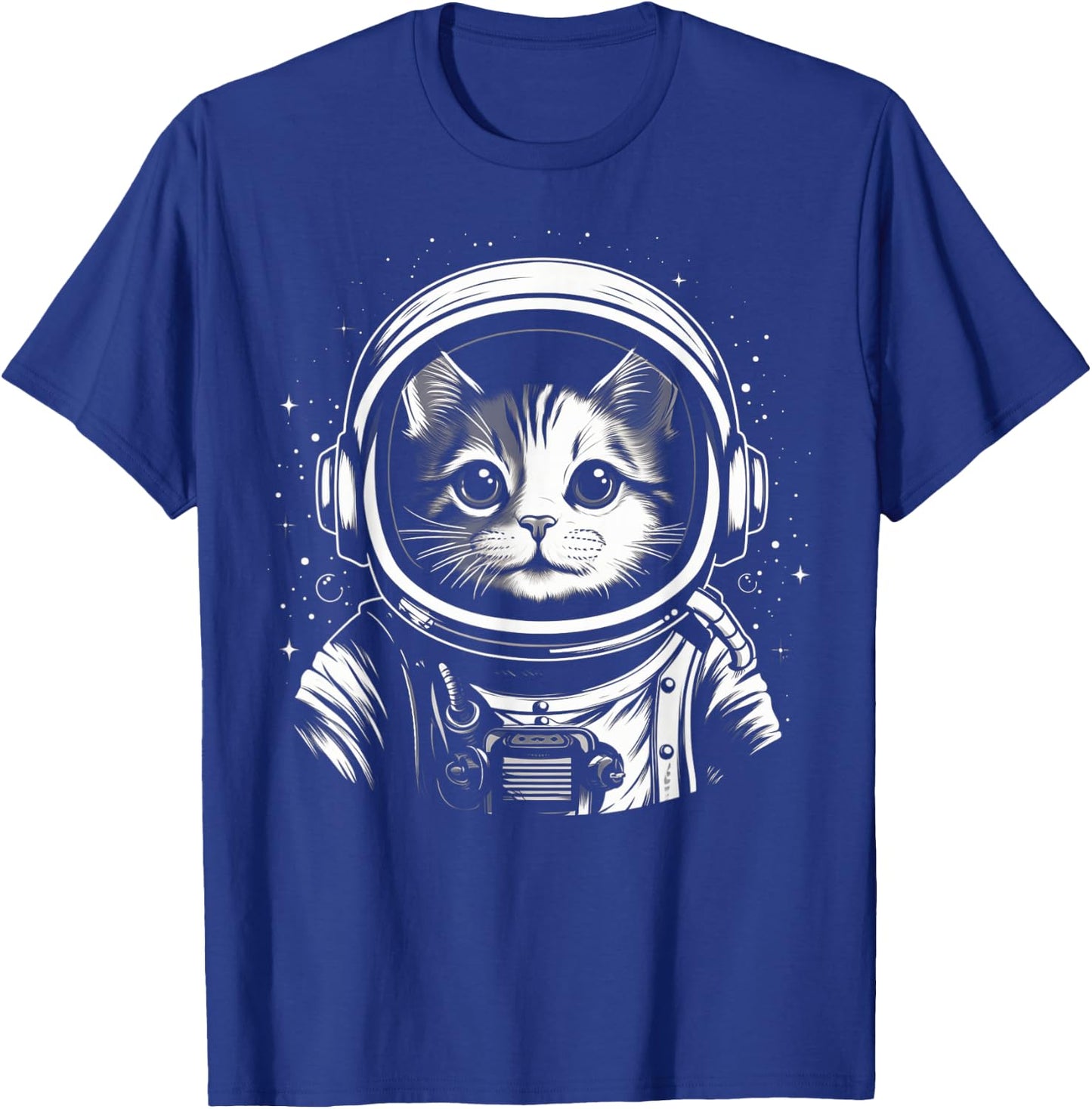 Astronaut Cat Shirt Kids Space Cat Astronaut Cat Mom Cat Dad T-Shirt - T-Shirt | Royal