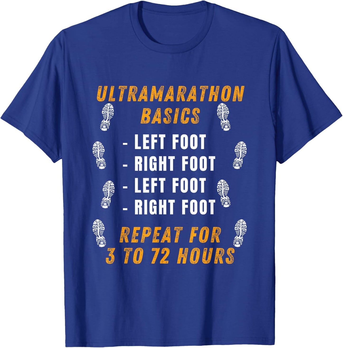 Ultramarathon Basics Running Funny Marathon Ultra Runner T-Shirt - T-Shirt | Royal