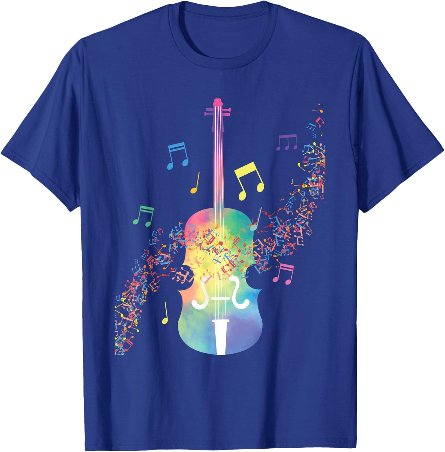 Colorful Cello Player Cellist Musician Classical Music T-Shirt - T-Shirt | Royal