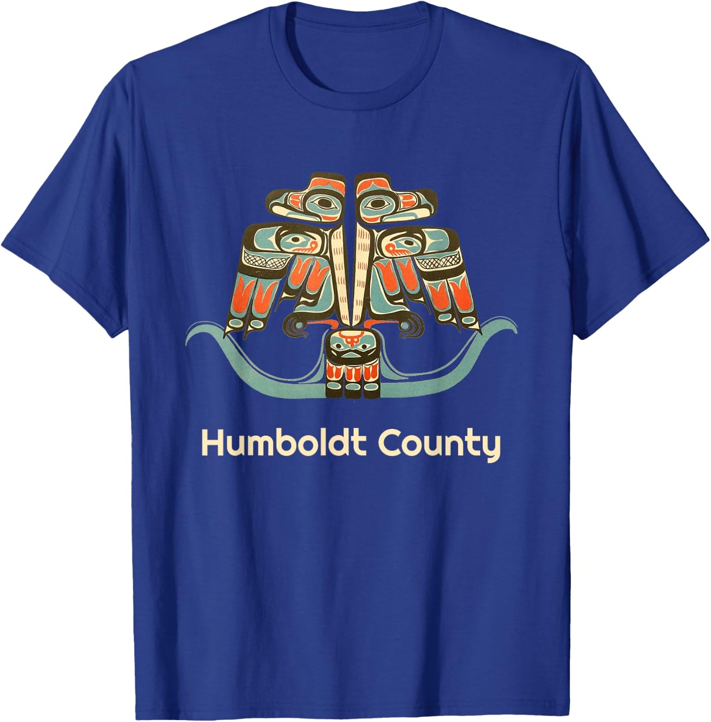 Humboldt County California Thunderbird NW Native American T-Shirt - T-Shirt | Royal