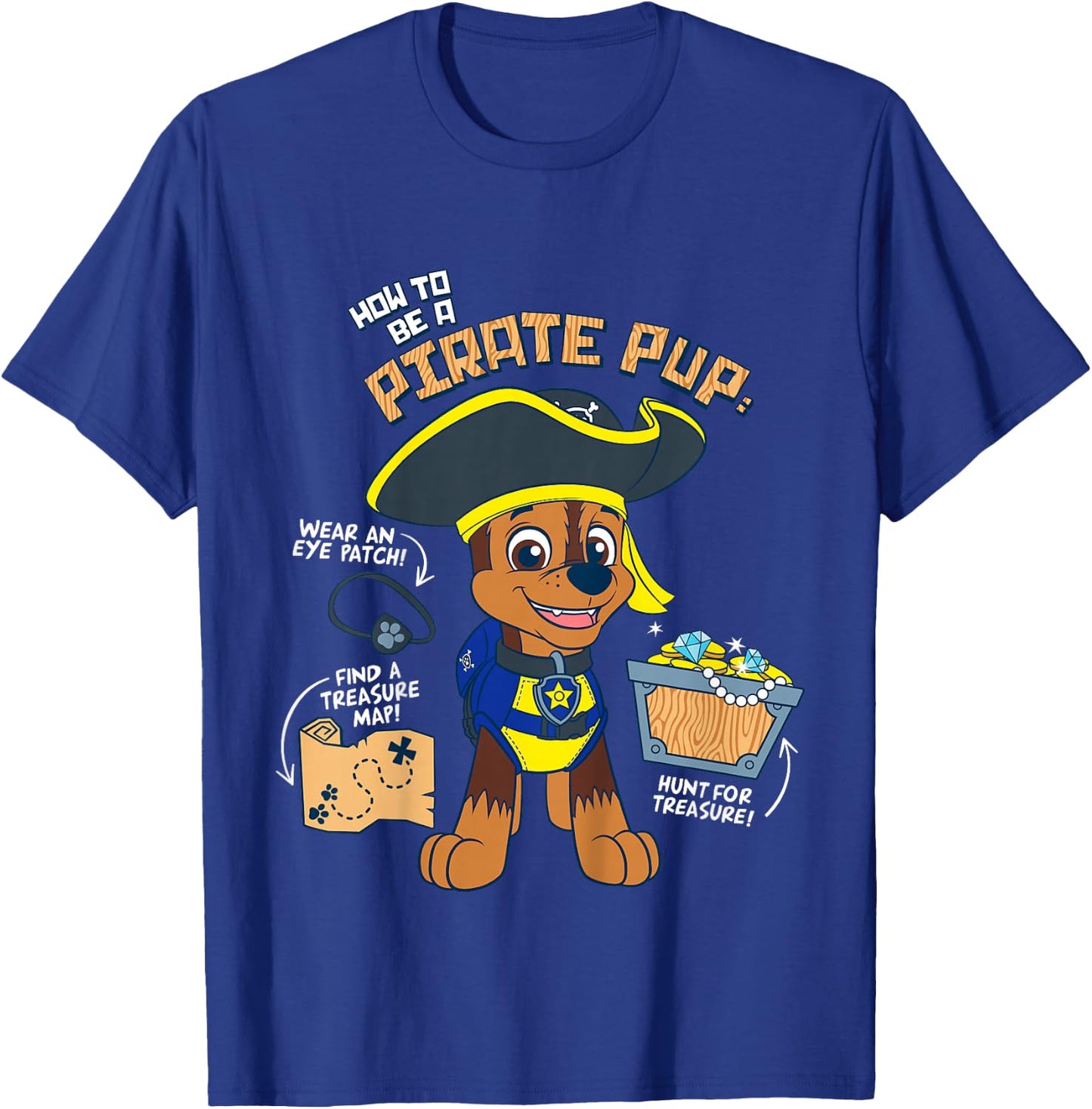 Kids PAW Patrol How to Be A Pirate Pup T-Shirt - T-Shirt | Royal