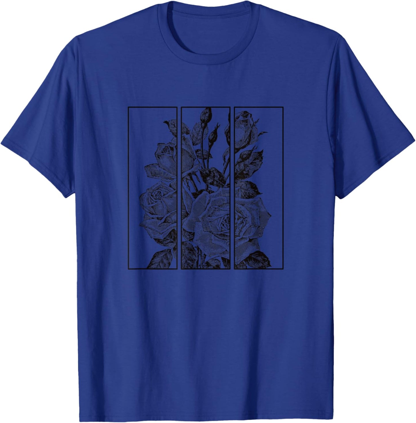 Black Roses Aesthetic Clothing Soft Grunge Clothes Women Men T-Shirt - T-Shirt | Royal