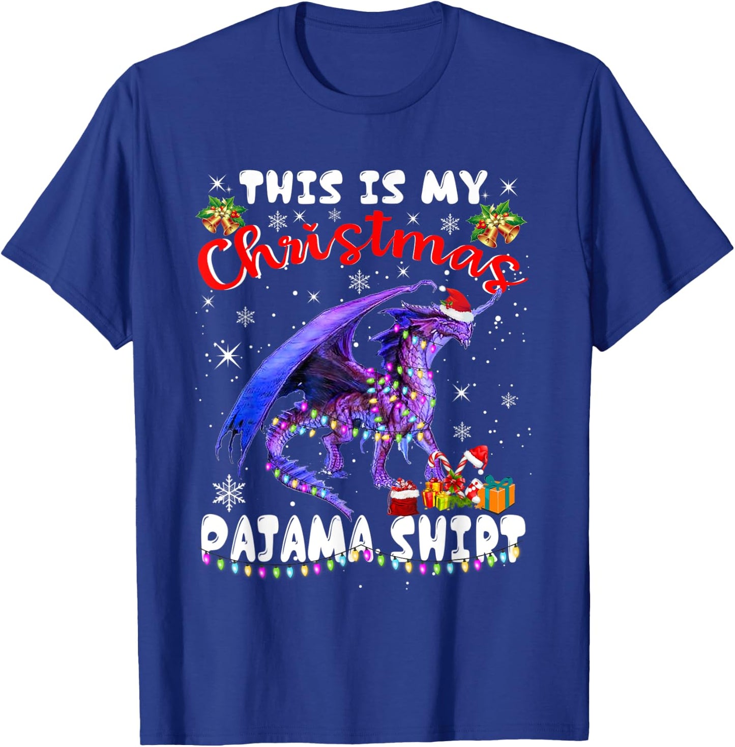 This Is My Christmas Pajama Shirt Dragon Matching Family Boy T-Shirt - T-Shirt | Royal