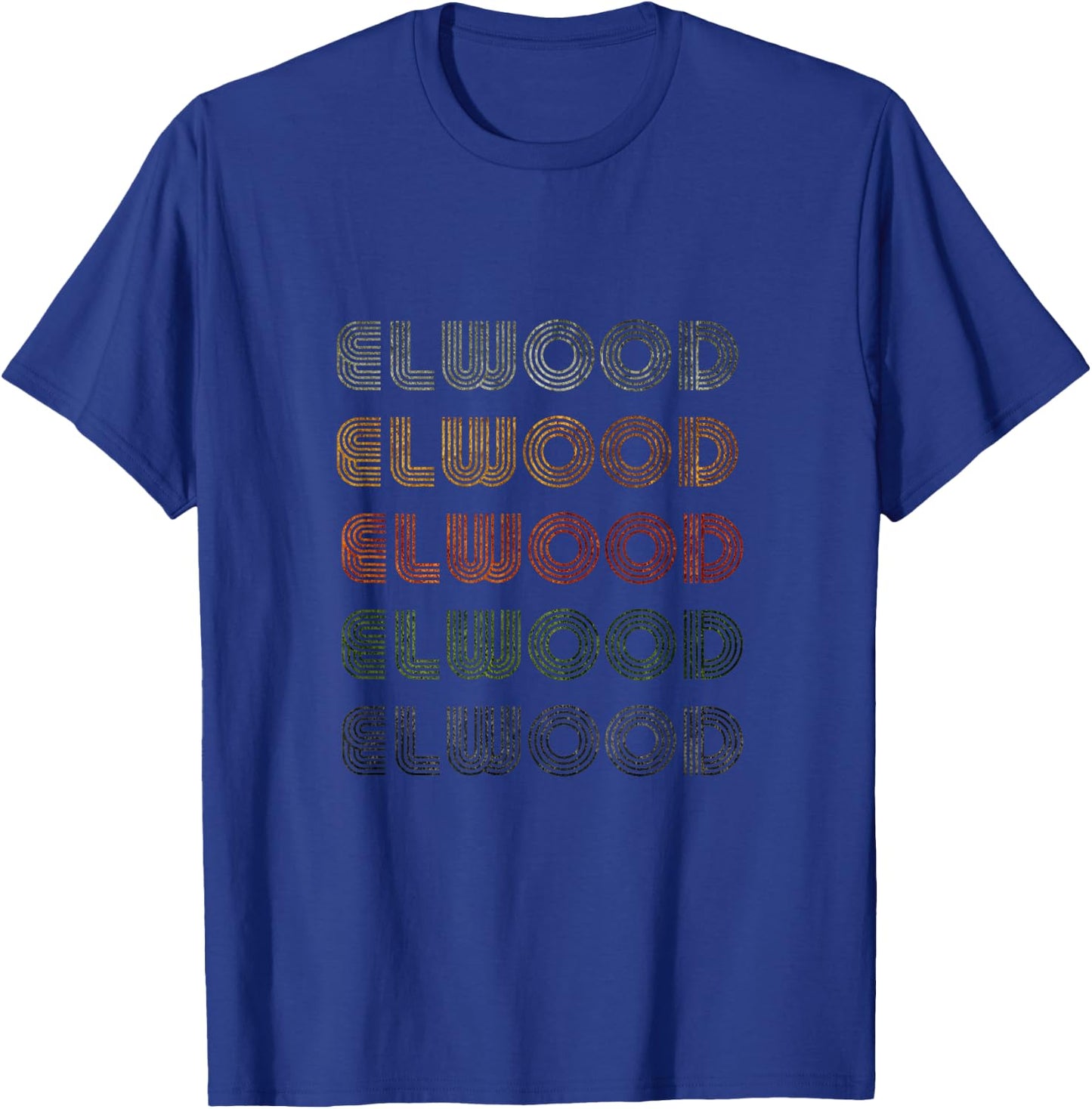 Love Heart Elwood Grunge/Vintage Style Black Elwood T-Shirt - T-Shirt | Royal