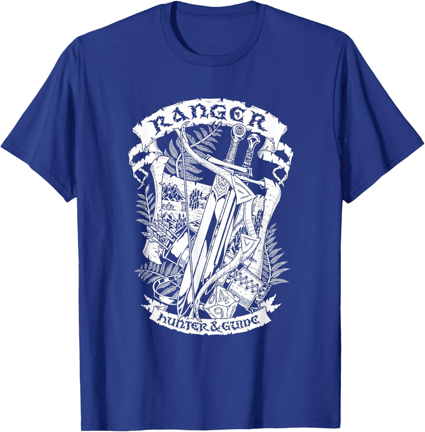 Fantasy Role-Playing Game (RPG) Ranger T-Shirt - T-Shirt | Royal