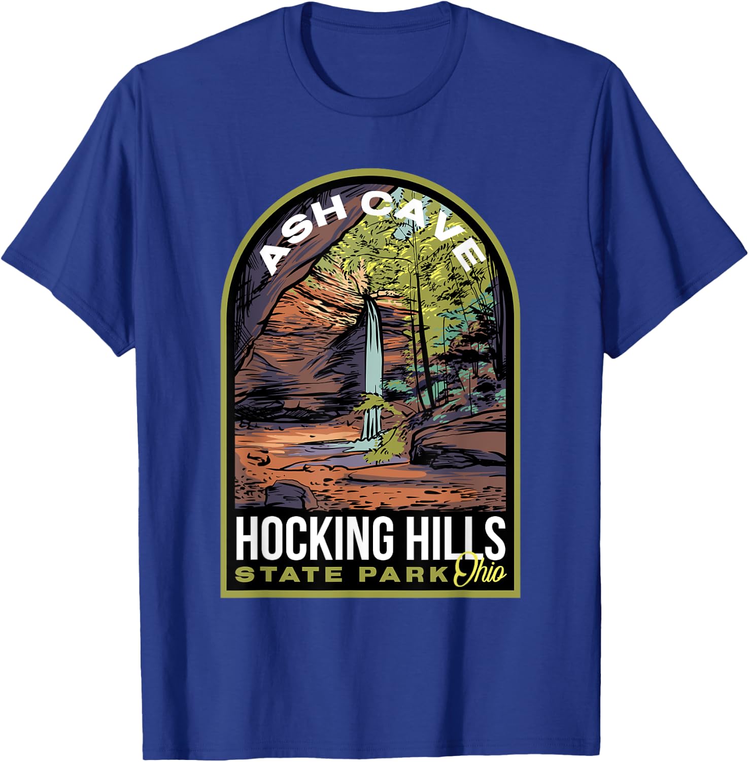 Hocking Hills State Park Ohio T-Shirt - T-Shirt | Royal