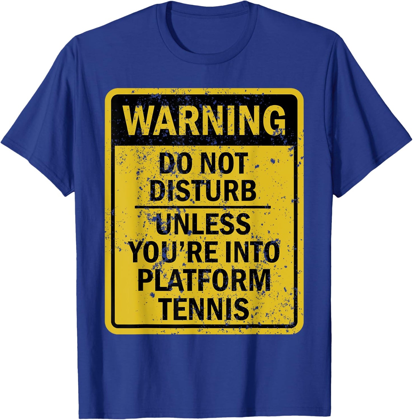 Funny PLATFORM TENNIS Sports Themed Birthday Party T-Shirt - T-Shirt | Royal
