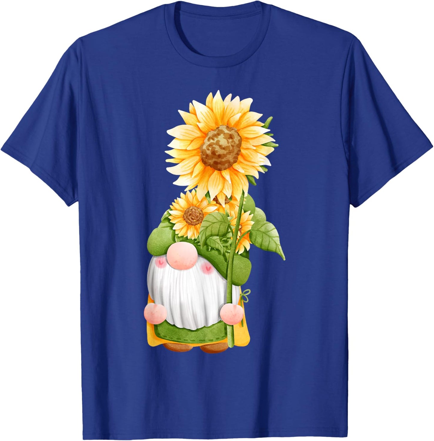 Summer Fall Sunflower Gnome Women's T-Shirt - T-Shirt | Royal