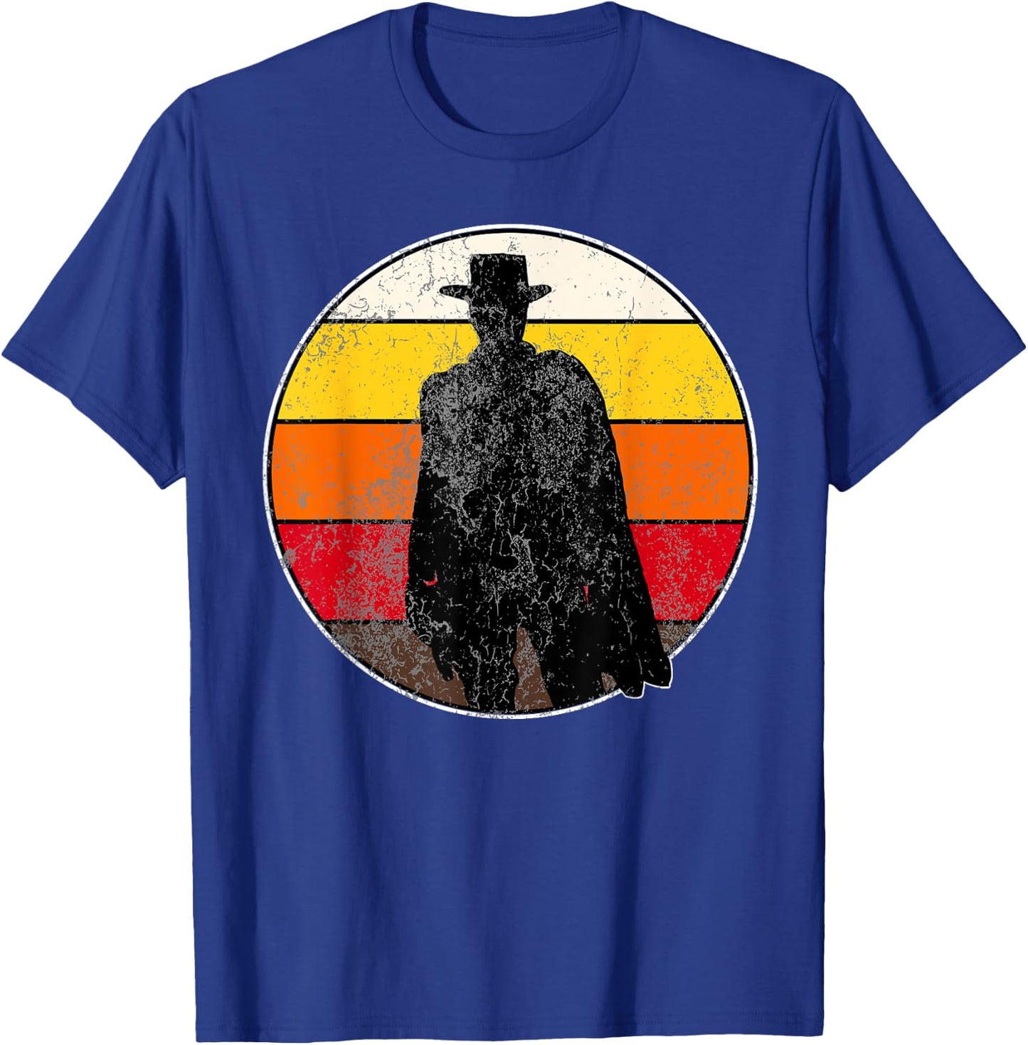 Retro Vintage Cowboy Outlaw Western T-Shirt - T-Shirt | Royal