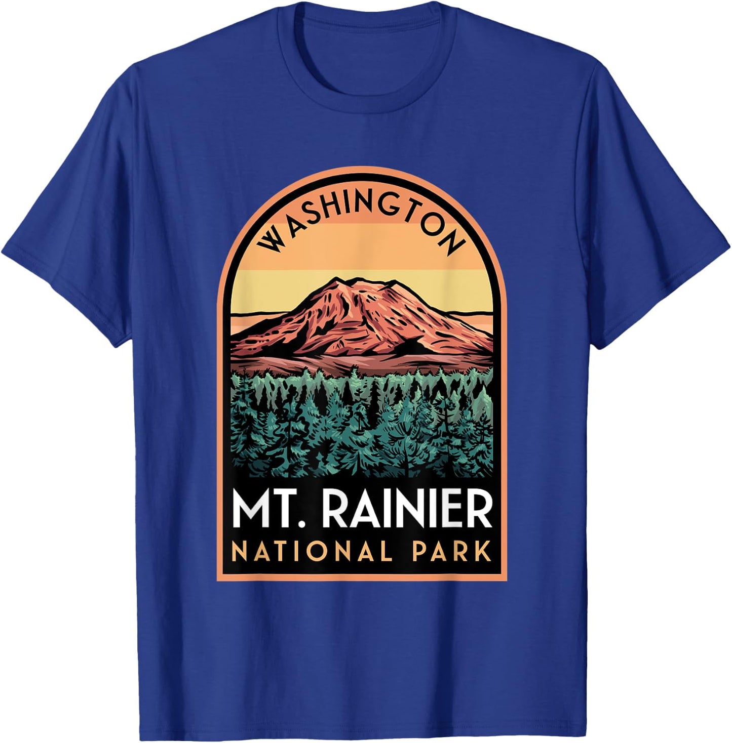 Mount Rainier National Park T-Shirt - T-Shirt | Royal