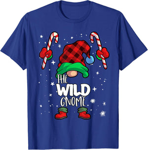 Wild Gnome Red Buffalo Plaid Matching Family Christmas T-Shirt - T-Shirt | Royal