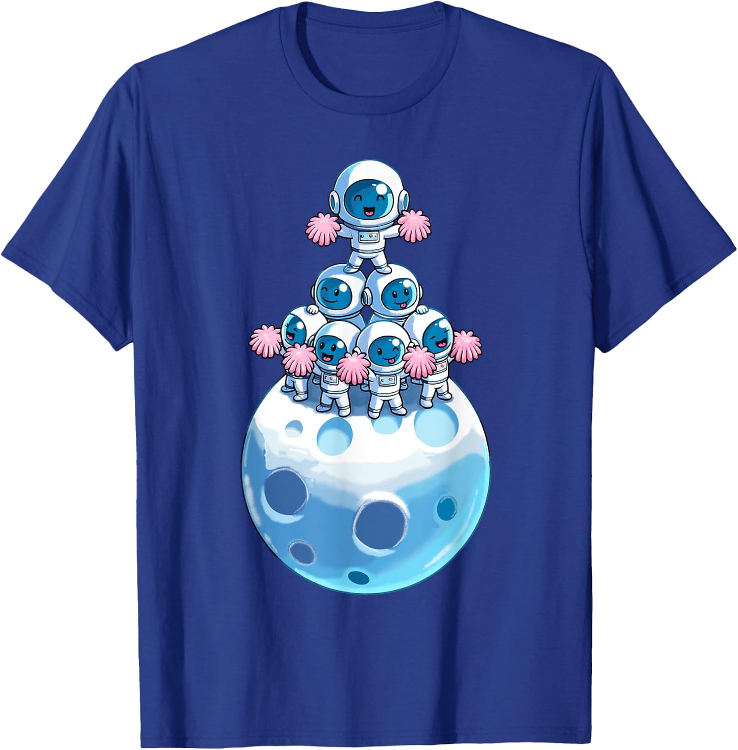 Astronaut Cheerleading Cheerleader Cheer Flyer Kids T-Shirt - T-Shirt | Royal