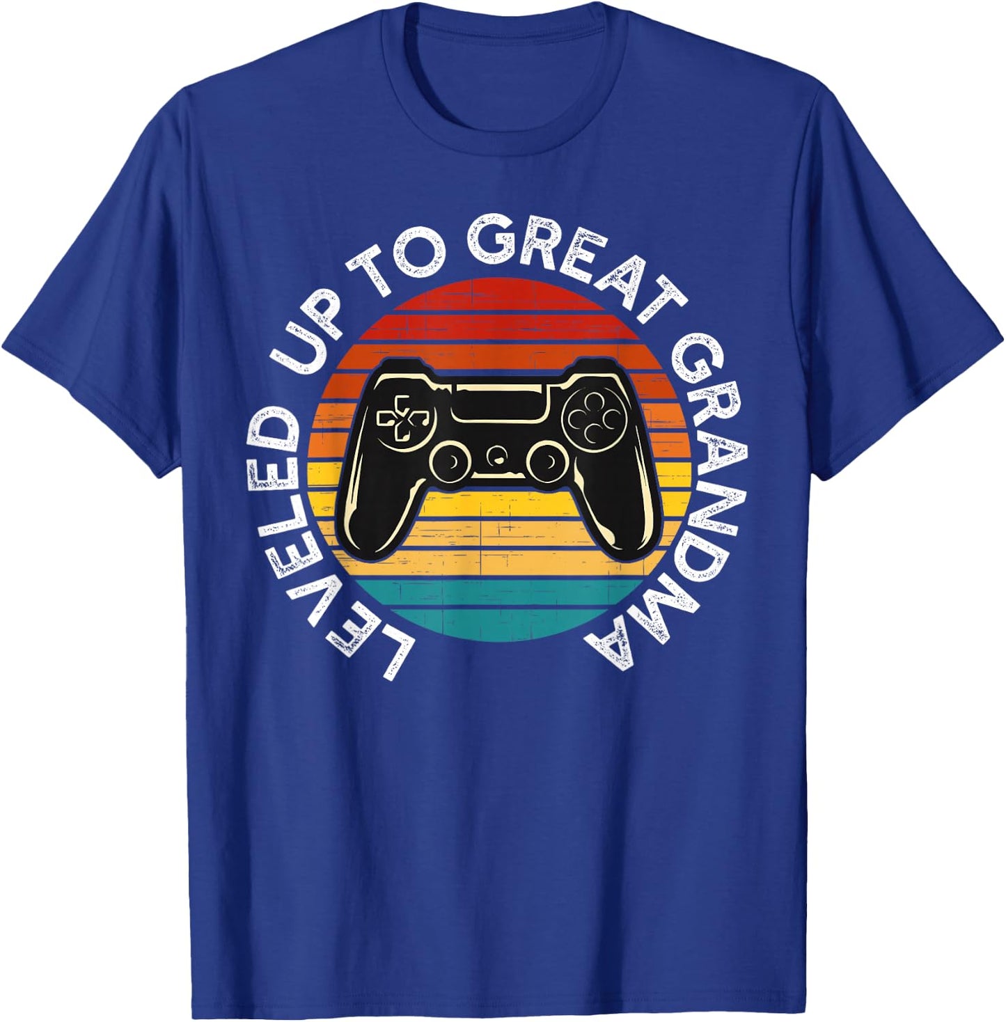 Leveled up to Great Grandma | Video Gamer Great Grandmother T-Shirt - T-Shirt | Royal